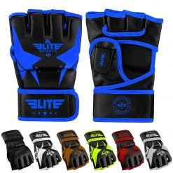 Elite Sports Pro Style MMA Gloves Martial Arts Grappling Sparring Gloves