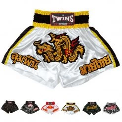 EL FIGHT Kickboxing & Mauy Thai Twins Special Muay Thai Boxing Shorts Dragon