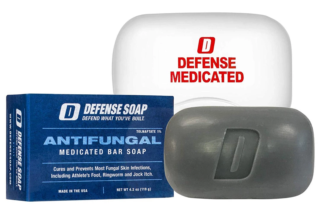 Defense Soap Higene & Essentials Defense Antifungal Medicated Bar Soap | FDA Approved + Snap-Tight Case 1 Defense Soap Higene & Essentials Defense Antifungal Medicated Bar Soap | FDA Approved + Snap-Tight Case