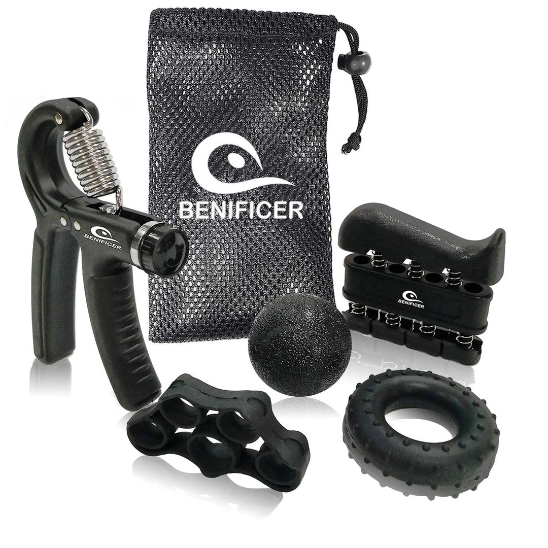 Benificer Conditioning Hand Grip Strengthener 5 Pack Adjustable Grip Exerciser 1 Benificer Conditioning Hand Grip Strengthener 5 Pack Adjustable Grip Exerciser