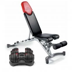 EL FIGHT 2020 LATEST SELECTTECH 552 ADJUSTABLE DUMBBELLS (PAIR) AND ADJUSTABLE BENCH