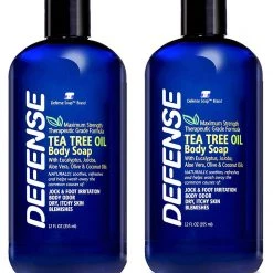 Defense Soap Body Wash Shower Gel 12 Oz - Natural Tea Tree Oil