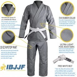 HAWK Jiu Jitsu Brazilian Jiu Jitsu Unisex Gi Ultra Light, Preshrunk, Free White Belt!!! 22 HAWK Jiu Jitsu Brazilian Jiu Jitsu Unisex Gi Ultra Light, Preshrunk, Free White Belt!!!