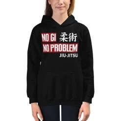 EL FIGHT No Gi, No Problem - Kids Hoodie 6 EL FIGHT No Gi, No Problem - Kids Hoodie