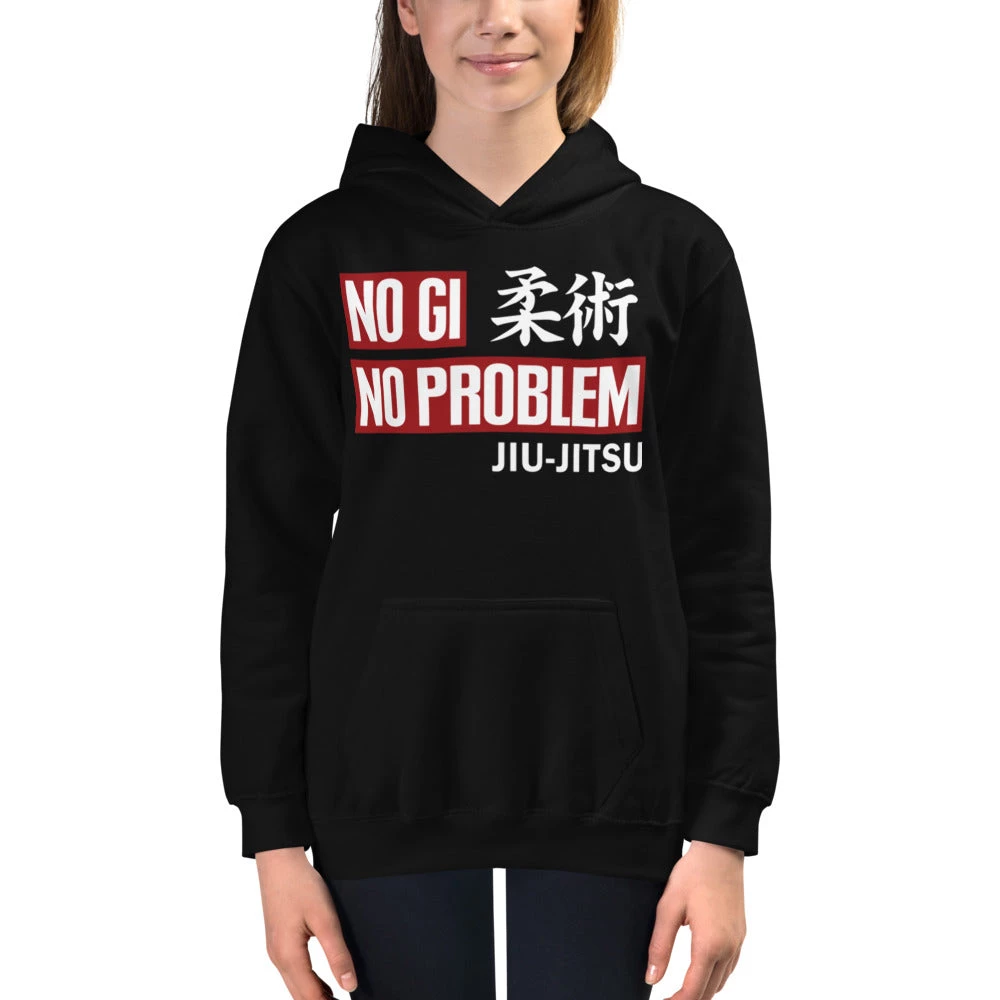 EL FIGHT No Gi, No Problem - Kids Hoodie 3 EL FIGHT No Gi, No Problem - Kids Hoodie