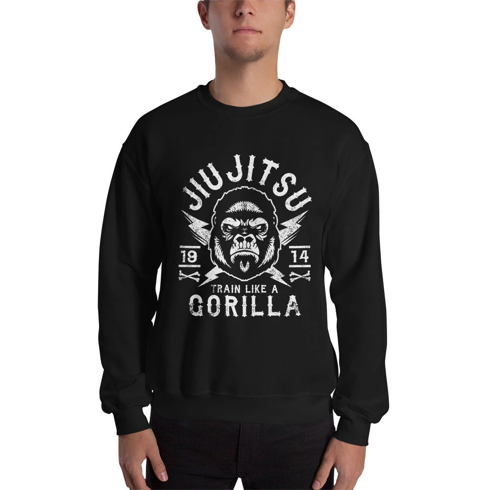 EL FIGHT Jiu Jitsu Gorilla - Unisex Sweatshirt Apparel 2 EL FIGHT Jiu Jitsu Gorilla - Unisex Sweatshirt Apparel