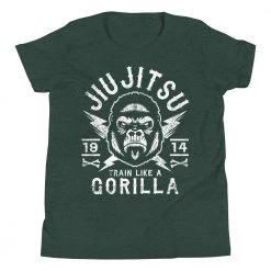 EL FIGHT Apparel Jiu Jitsu Gorilla - Youth Short Sleeve T-Shirt