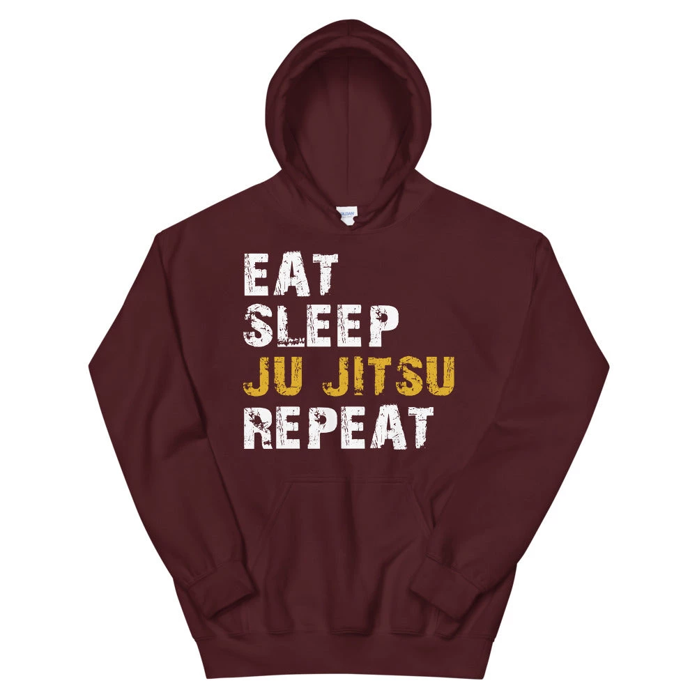 EL FIGHT Apparel Jiu Jitsu - Eat Sleep Repeat - Unisex Hoodie 7 EL FIGHT Apparel Jiu Jitsu - Eat Sleep Repeat - Unisex Hoodie