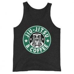 EL FIGHT Apparel Jiu Jitsu And Coffee - Unisex Tank Top