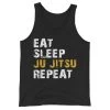 EL FIGHT Jiu Jitsu - Eat, Sleep, Repeat - Unisex Tank Top Apparel
