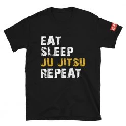 EL FIGHT Apparel Jiu Jitsu - Eat Sleep Repeat - Short-Sleeve Unisex T-Shirt