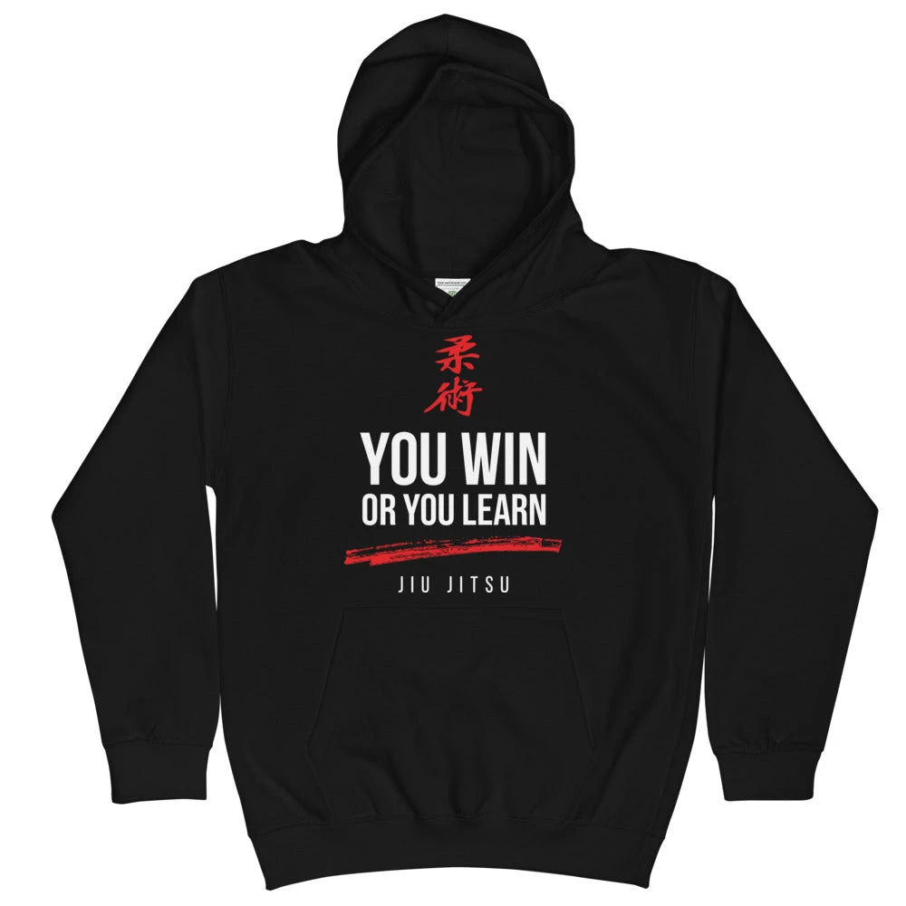 EL FIGHT Apparel Jiu Jitsu - Win Or Learn - Kids Hoodie 1 EL FIGHT Apparel Jiu Jitsu - Win Or Learn - Kids Hoodie