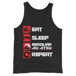 EL FIGHT Apparel Eat, Sleep, Jiu Jitsu, Repeat - Unisex Tank Top