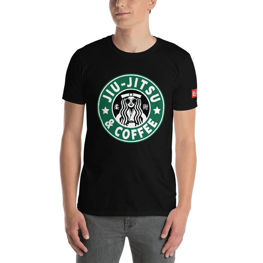 EL FIGHT Jiu Jitsu And Coffee Short-Sleeve Unisex T-Shirt 2 EL FIGHT Jiu Jitsu And Coffee Short-Sleeve Unisex T-Shirt