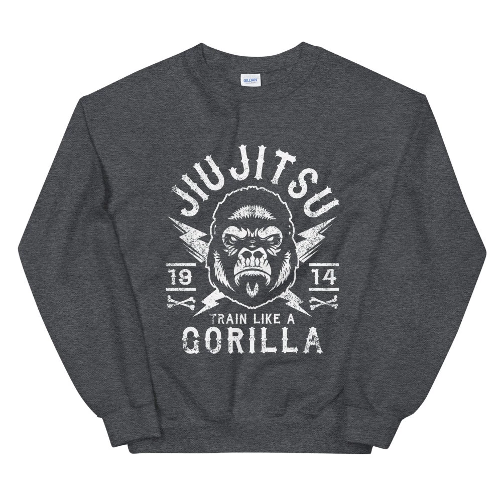 EL FIGHT Jiu Jitsu Gorilla - Unisex Sweatshirt Apparel 4 EL FIGHT Jiu Jitsu Gorilla - Unisex Sweatshirt Apparel