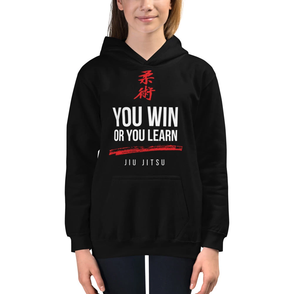 EL FIGHT Apparel Jiu Jitsu - Win Or Learn - Kids Hoodie 3 EL FIGHT Apparel Jiu Jitsu - Win Or Learn - Kids Hoodie
