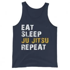 EL FIGHT Jiu Jitsu - Eat, Sleep, Repeat - Unisex Tank Top Apparel