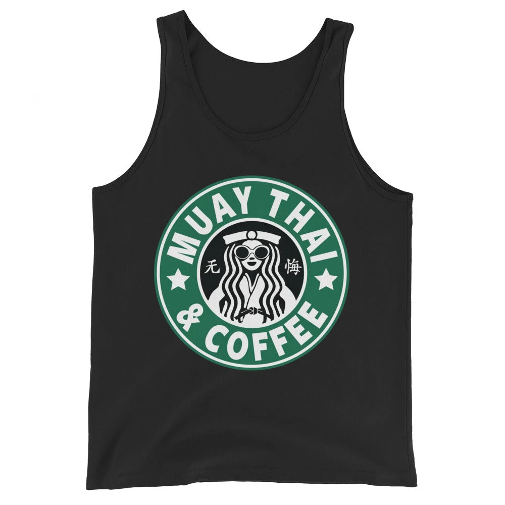 EL FIGHT Apparel Muay Thai And Coffee - Unisex Tank Top 1 EL FIGHT Apparel Muay Thai And Coffee - Unisex Tank Top