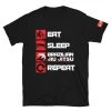 EL FIGHT Eat, Sleep, Jiu Jitsu, Repeat - Short-Sleeve Unisex T-Shirt
