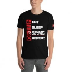 EL FIGHT Eat, Sleep, Jiu Jitsu, Repeat - Short-Sleeve Unisex T-Shirt
