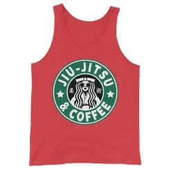 EL FIGHT Apparel Jiu Jitsu And Coffee - Unisex Tank Top