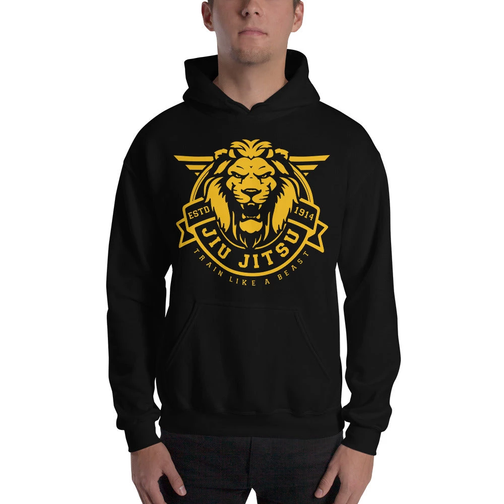 EL FIGHT Jiu Jitsu - Train Like A Beast - Unisex Hoodie Apparel 2 EL FIGHT Jiu Jitsu - Train Like A Beast - Unisex Hoodie Apparel