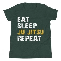 EL FIGHT Eat, Sleep, Jiu Jitsu, Repeat - Youth Short Sleeve T-Shirt