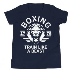 EL FIGHT Boxing Train Like A Beast - Youth Short Sleeve T-Shirt Apparel