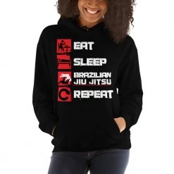 EL FIGHT Apparel Eat, Sleep, Jiu Jitsu, Repeat - Unisex Hoodie