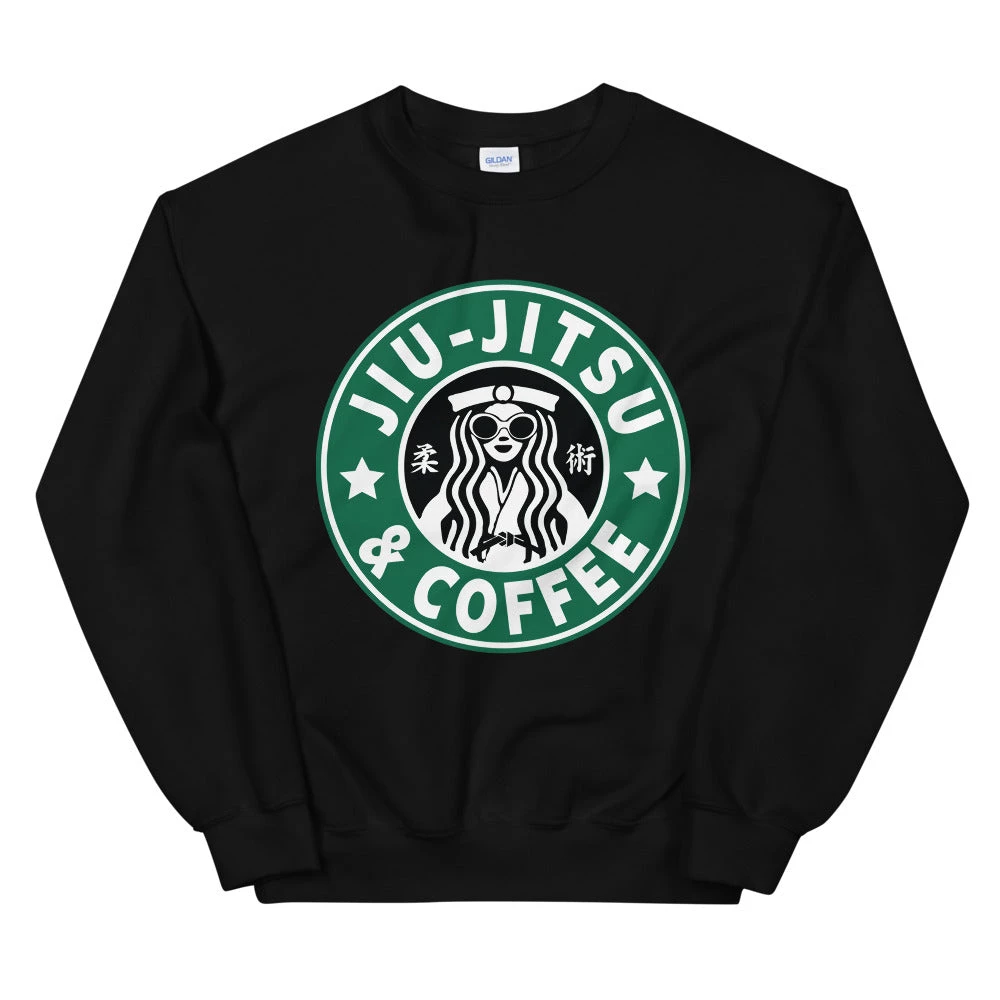EL FIGHT Jiu Jitsu And Coffee Unisex Sweatshirt 1 EL FIGHT Jiu Jitsu And Coffee Unisex Sweatshirt