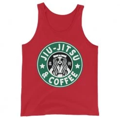 EL FIGHT Apparel Jiu Jitsu And Coffee - Unisex Tank Top