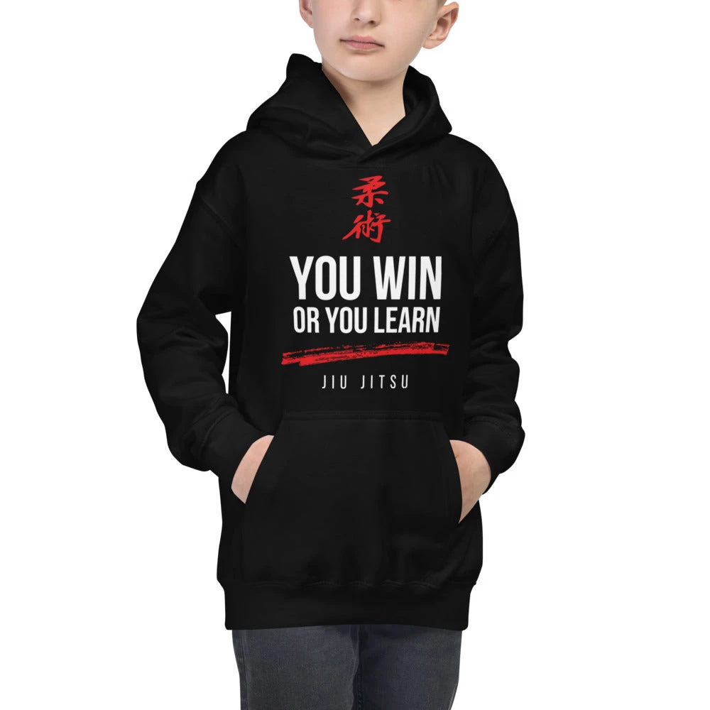 EL FIGHT Apparel Jiu Jitsu - Win Or Learn - Kids Hoodie 2 EL FIGHT Apparel Jiu Jitsu - Win Or Learn - Kids Hoodie