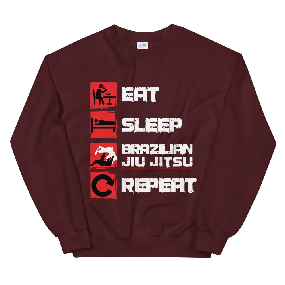 EL FIGHT Eat, Sleep, Jiu Jitsu, Repeat - Unisex Sweatshirt 7 EL FIGHT Eat, Sleep, Jiu Jitsu, Repeat - Unisex Sweatshirt