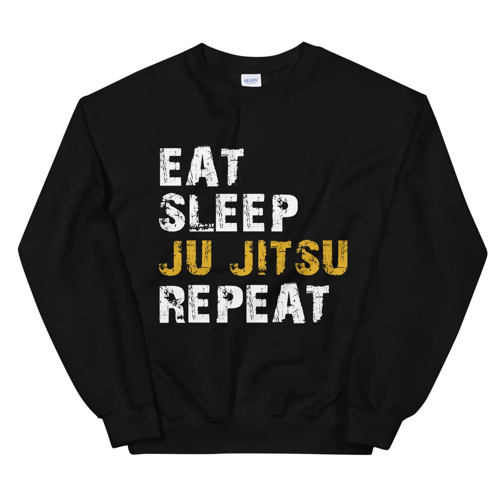EL FIGHT Jiu Jitsu - Eat Sleep Repeat -Unisex Sweatshirt 1 EL FIGHT Jiu Jitsu - Eat Sleep Repeat -Unisex Sweatshirt