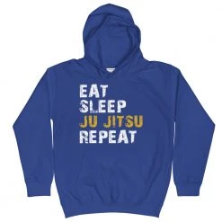 EL FIGHT Apparel Eat, Sleep, Jiu Jitsu, Repeat - Kids Hoodie