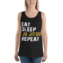 EL FIGHT Jiu Jitsu - Eat, Sleep, Repeat - Unisex Tank Top Apparel
