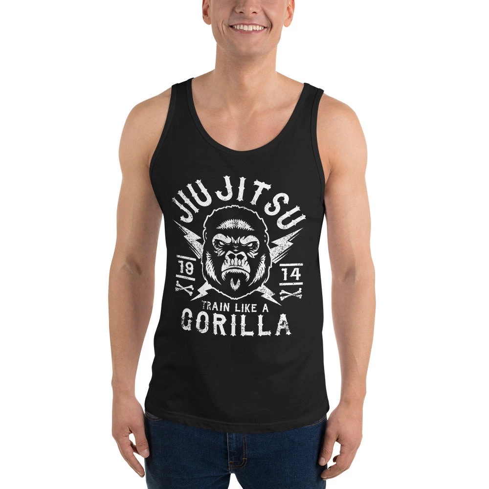 EL FIGHT Jiu Jitsu Gorilla - Unisex Tank Top Apparel 2 EL FIGHT Jiu Jitsu Gorilla - Unisex Tank Top Apparel