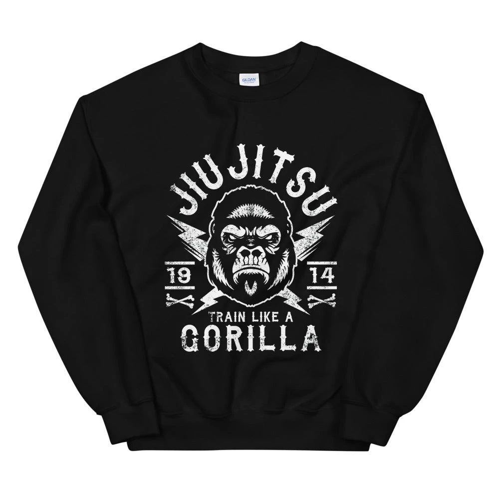 EL FIGHT Jiu Jitsu Gorilla - Unisex Sweatshirt Apparel 1 EL FIGHT Jiu Jitsu Gorilla - Unisex Sweatshirt Apparel