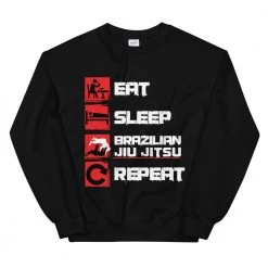 EL FIGHT Eat, Sleep, Jiu Jitsu, Repeat - Unisex Sweatshirt