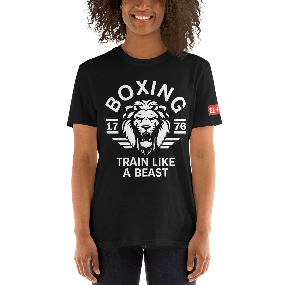 EL FIGHT Boxing Train Like A Beast - Short-Sleeve Unisex T-Shirt Apparel 3 EL FIGHT Boxing Train Like A Beast - Short-Sleeve Unisex T-Shirt Apparel