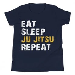 EL FIGHT Eat, Sleep, Jiu Jitsu, Repeat - Youth Short Sleeve T-Shirt