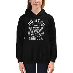 EL FIGHT Apparel Jiu Jitsu Gorilla - Kids Hoodie 6 EL FIGHT Apparel Jiu Jitsu Gorilla - Kids Hoodie