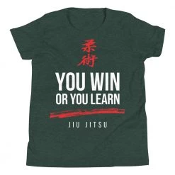 EL FIGHT Jiu Jitsu - Win Or Learn - Youth Short Sleeve T-Shirt Apparel