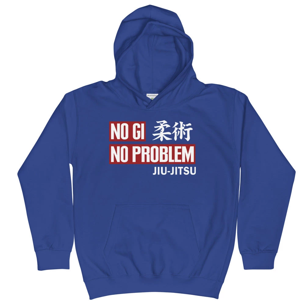 EL FIGHT No Gi, No Problem - Kids Hoodie 4 EL FIGHT No Gi, No Problem - Kids Hoodie