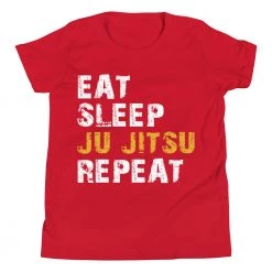 EL FIGHT Eat, Sleep, Jiu Jitsu, Repeat - Youth Short Sleeve T-Shirt