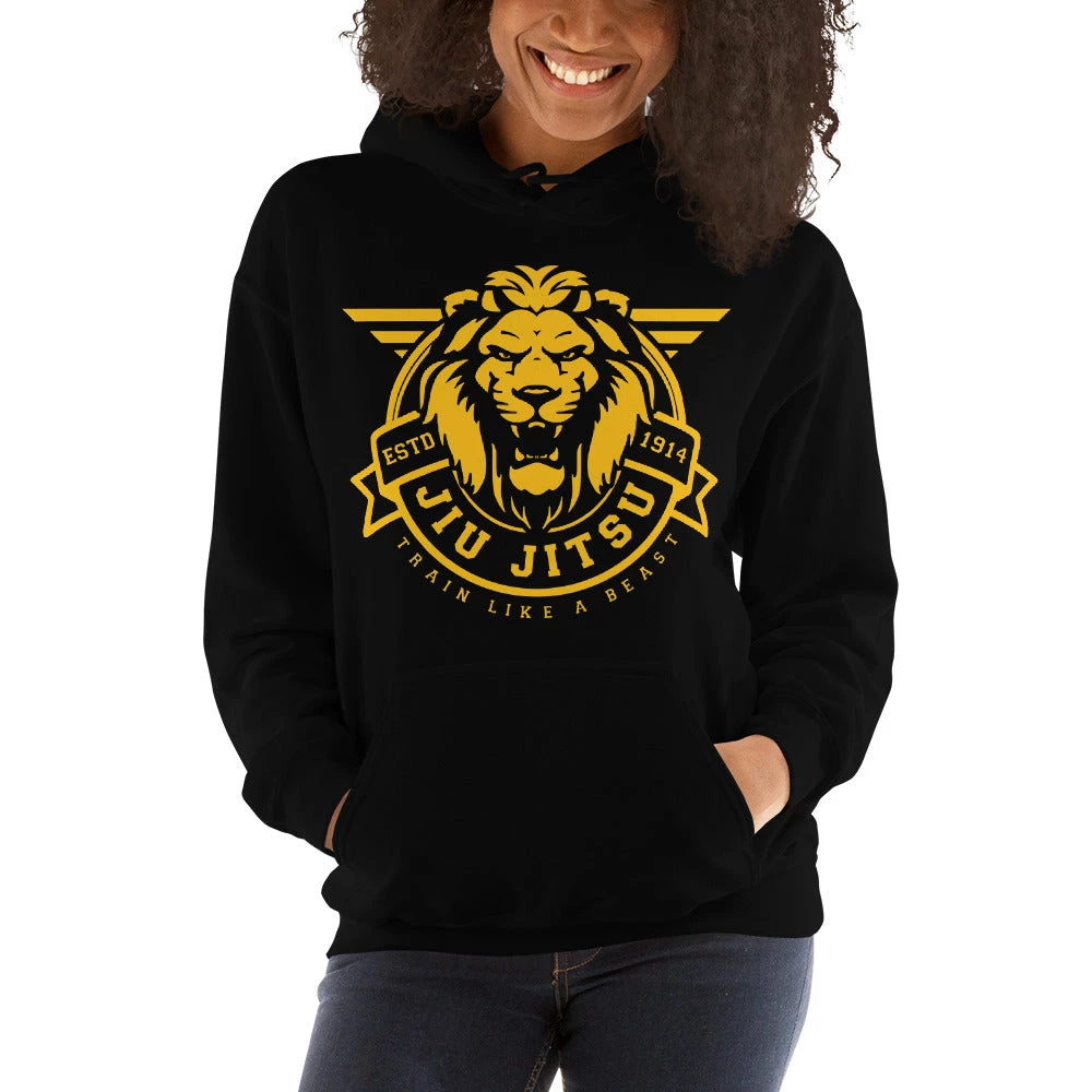EL FIGHT Jiu Jitsu - Train Like A Beast - Unisex Hoodie Apparel 3 EL FIGHT Jiu Jitsu - Train Like A Beast - Unisex Hoodie Apparel