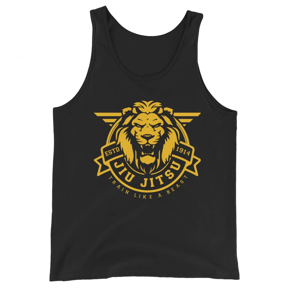 EL FIGHT Jiu Jitsu Train Like A Beast - Unisex Tank Top Apparel 1 EL FIGHT Jiu Jitsu Train Like A Beast - Unisex Tank Top Apparel
