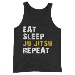 EL FIGHT Jiu Jitsu - Eat, Sleep, Repeat - Unisex Tank Top Apparel