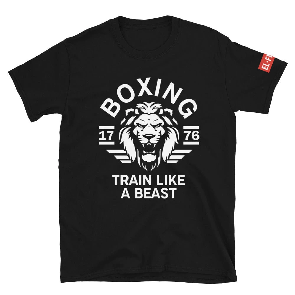 EL FIGHT Boxing Train Like A Beast - Short-Sleeve Unisex T-Shirt Apparel 1 EL FIGHT Boxing Train Like A Beast - Short-Sleeve Unisex T-Shirt Apparel