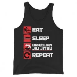EL FIGHT Apparel Eat, Sleep, Jiu Jitsu, Repeat - Unisex Tank Top